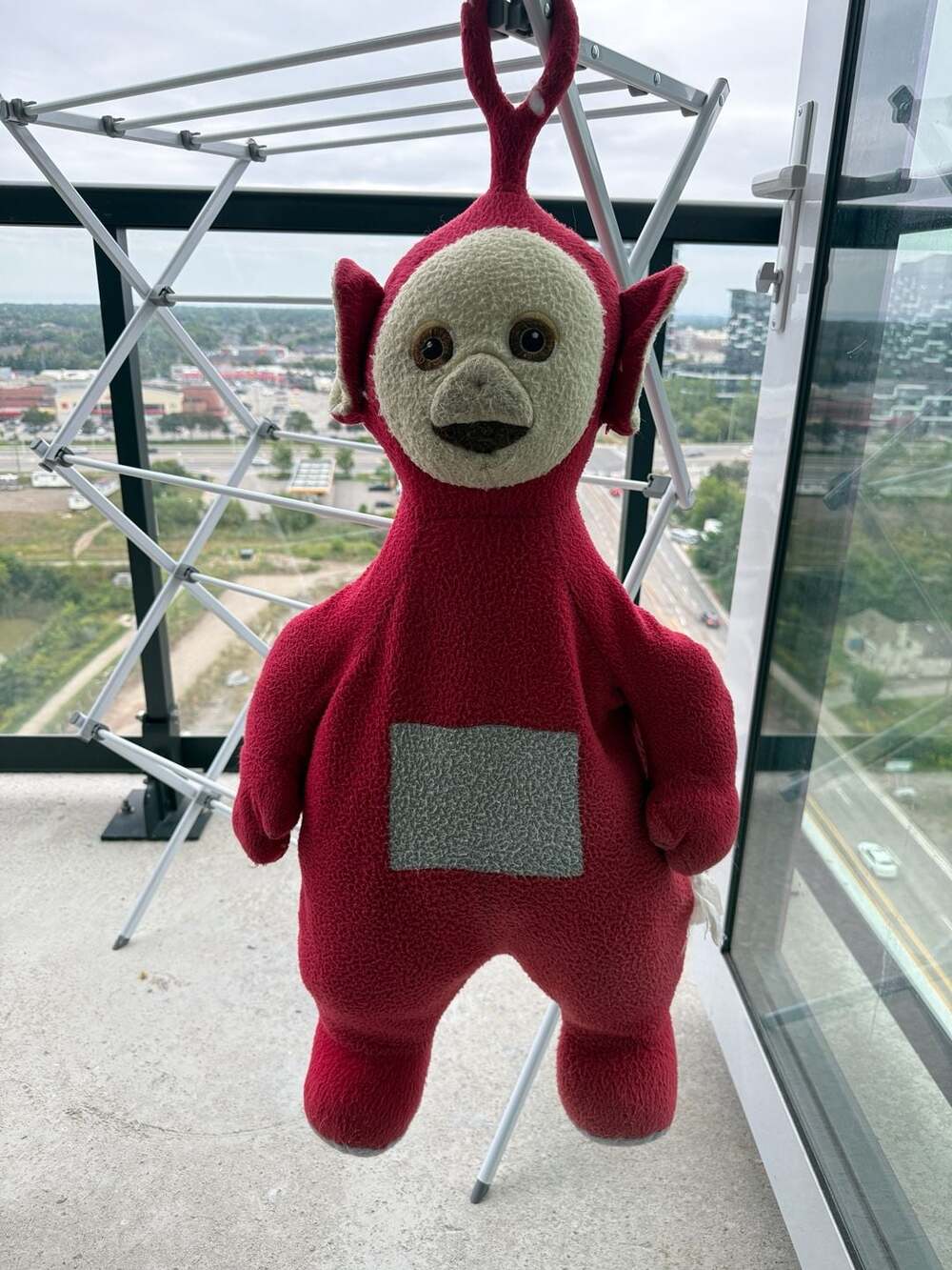 Vintage 1998 Teletubbies Po Jumbo Plush 34” Red Playskool Rare Original